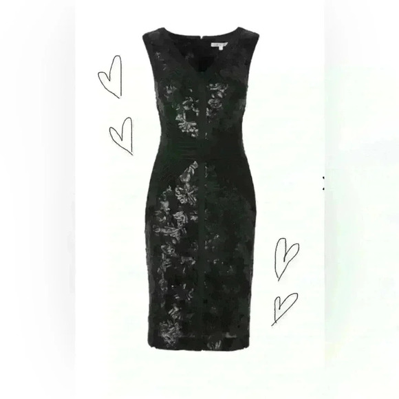 Cleo Black Sequin Sheath Dress size 2 - Picture 1 of 12
